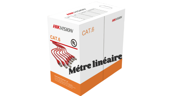 Câble réseau HIKVISION U/UTP CAT 6 Vendu au Mètre